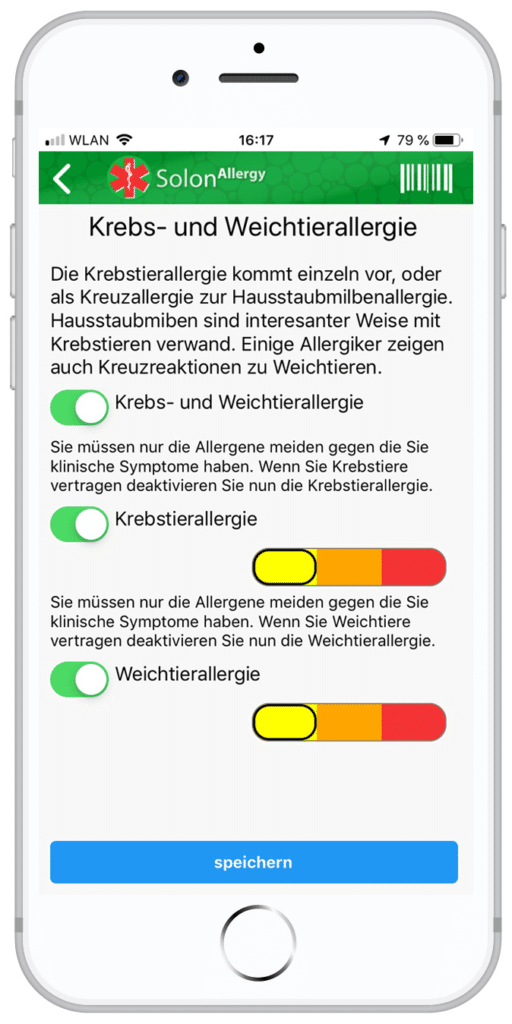 Krebstierallergie-Symptome