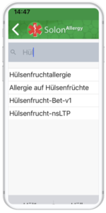 Hülsenfruchtallergieapp