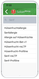 Senfallergie-app