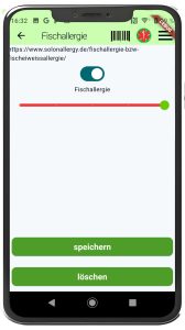 Allergie App Personalisierbar