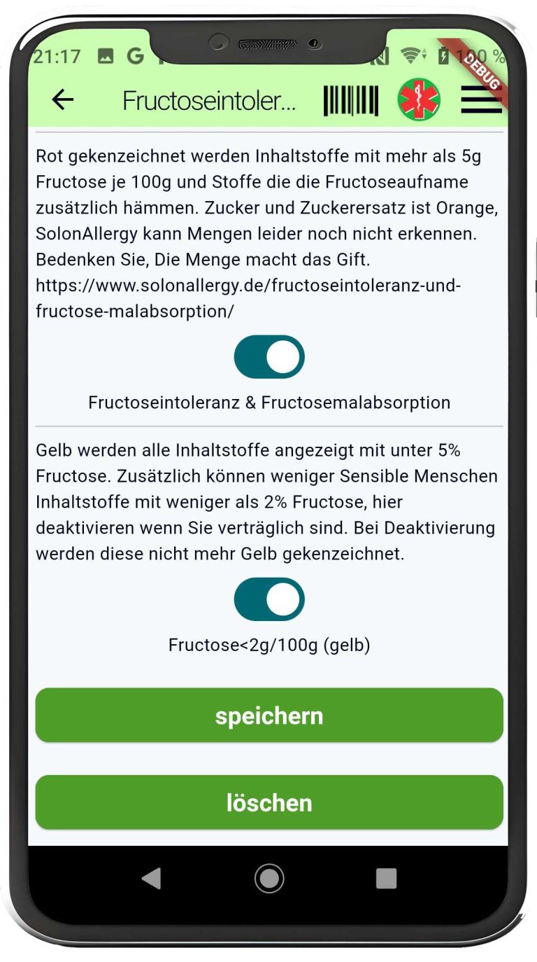 How to Unvertraeglichkeit App