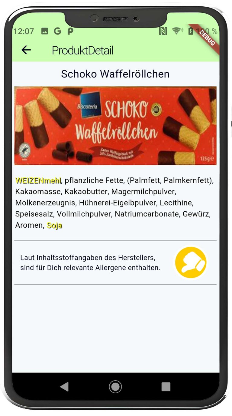 Anleitung: Allergene in Nahrungsmitteln
