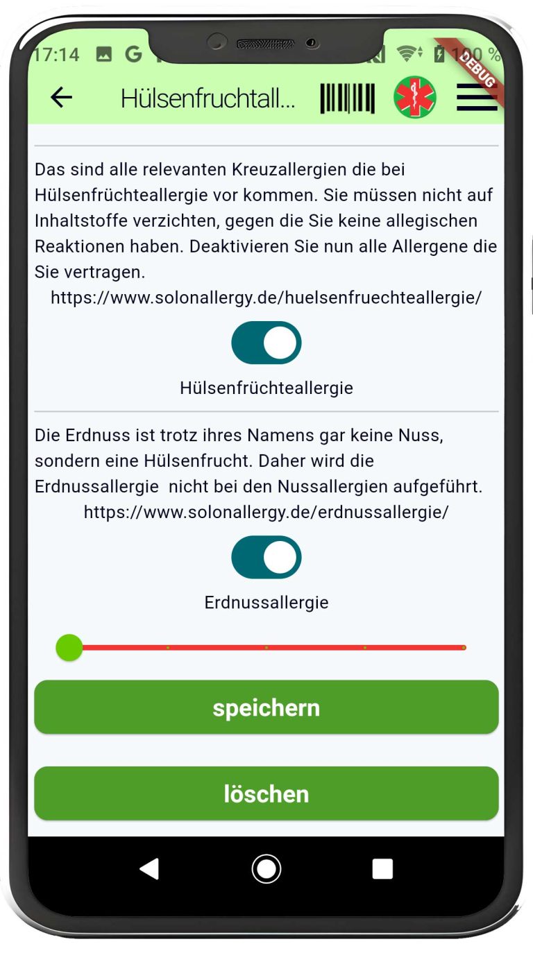 Kreuzallergien Einstellen