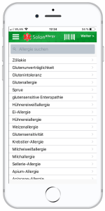 UnvertäglichkeitsApp-Solonallergie